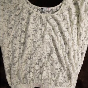 White Lacey Shirt - Size: Large